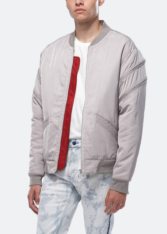 Men's Bomber Jacket with Zipper