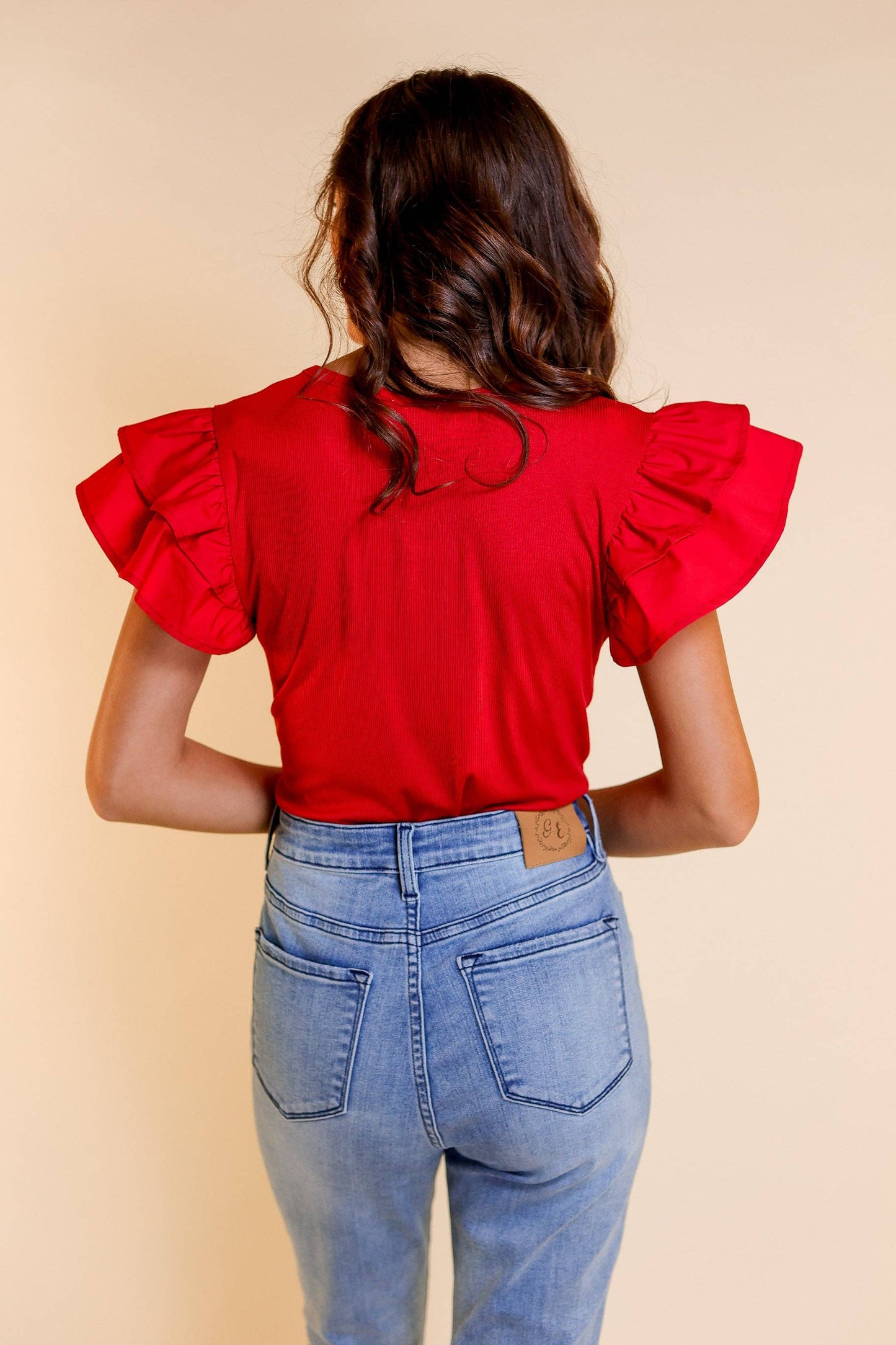 Love on Top Bodysuit in Red