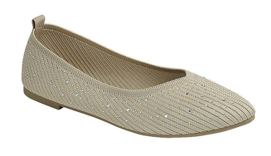 Rhinestone Slip on Pointy Toe Flats