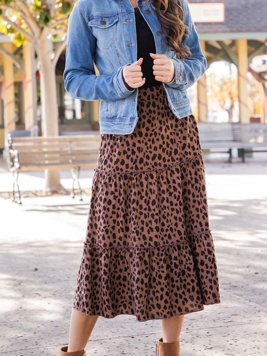 Print Midi Skirt