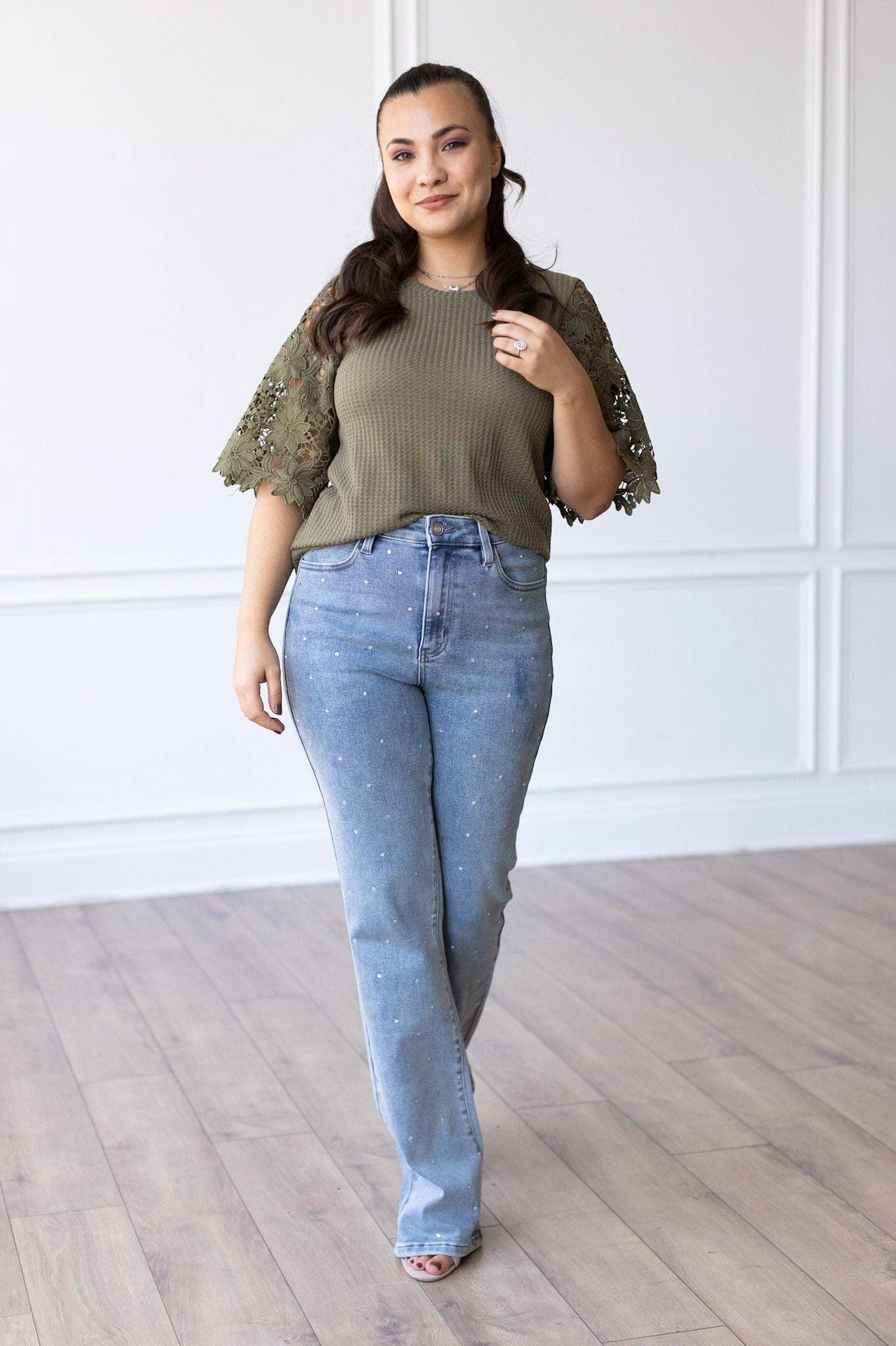 Knit Top in Olive