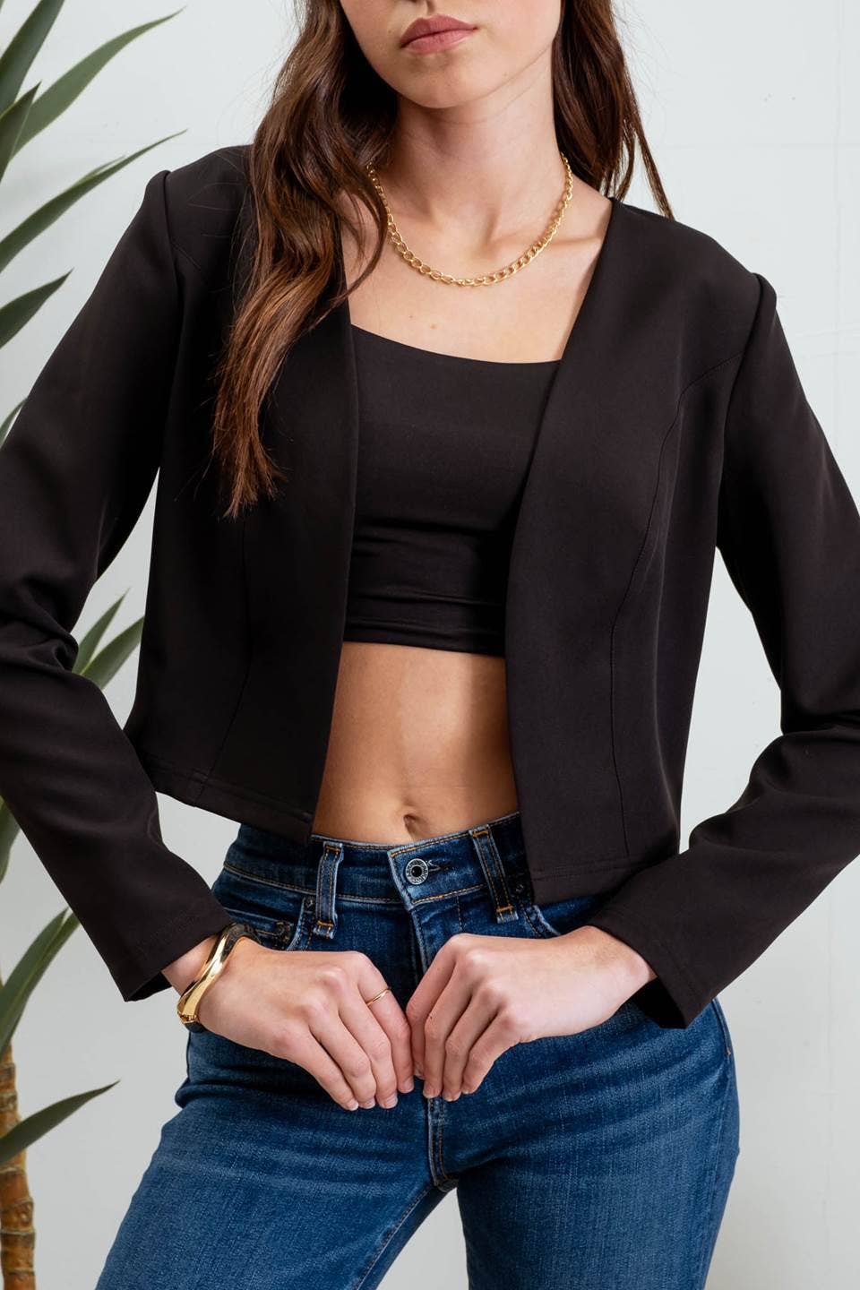 BLACKY LONG SLEEVE BLAZER